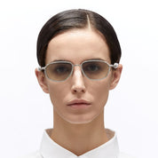 Ottica Mondello Roma - Kuboraum - KRSJ71SI0000004G - MASK J71 - SILVER - Metal - shape  - Silver - EYEWEAR - SUNGLASSES - Uomo,Men - lens  - Made In Italy