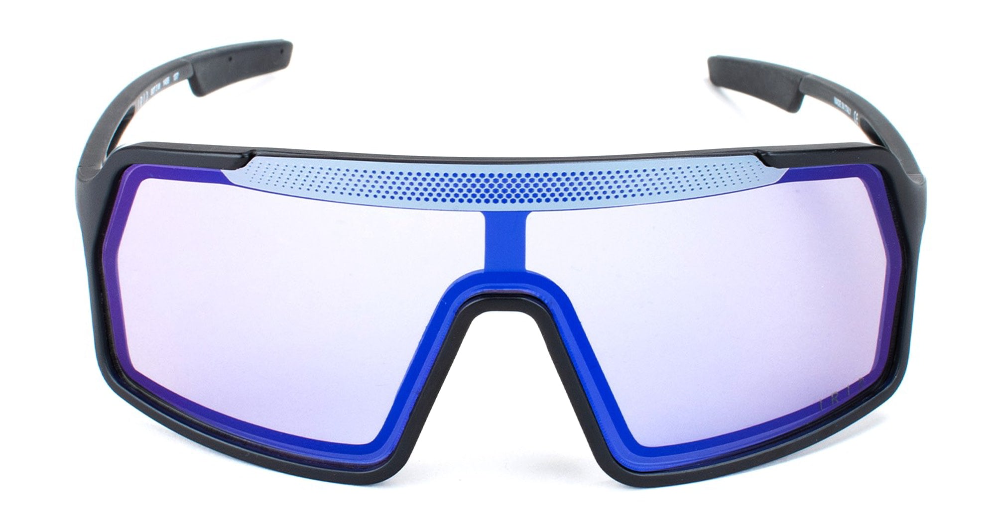  IRID X-10 Medium - Acetate - shape Mask - Black - EYEWEAR - SUNGLASSES - Unisex,Uomo,Donna,Women,Men - lens purple - Made In Italy