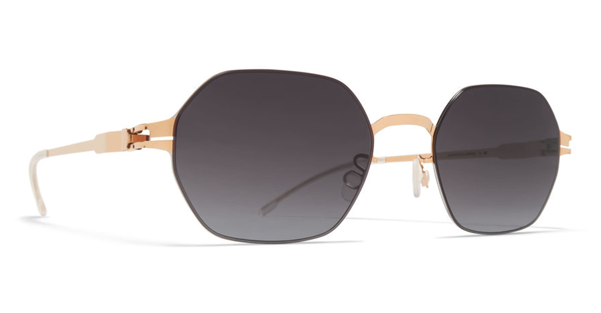 Ottica Mondello Roma - Mykita - 10091524 - HAMISH - SILVER / CHAMPAGNE GOLD - stainless steel - shape Hexagonal - silver, gold - EYEWEAR - SUNGLASSES - Unisex,Uomo,Donna,Women,Men - lens Gradient grey - Made In Germany