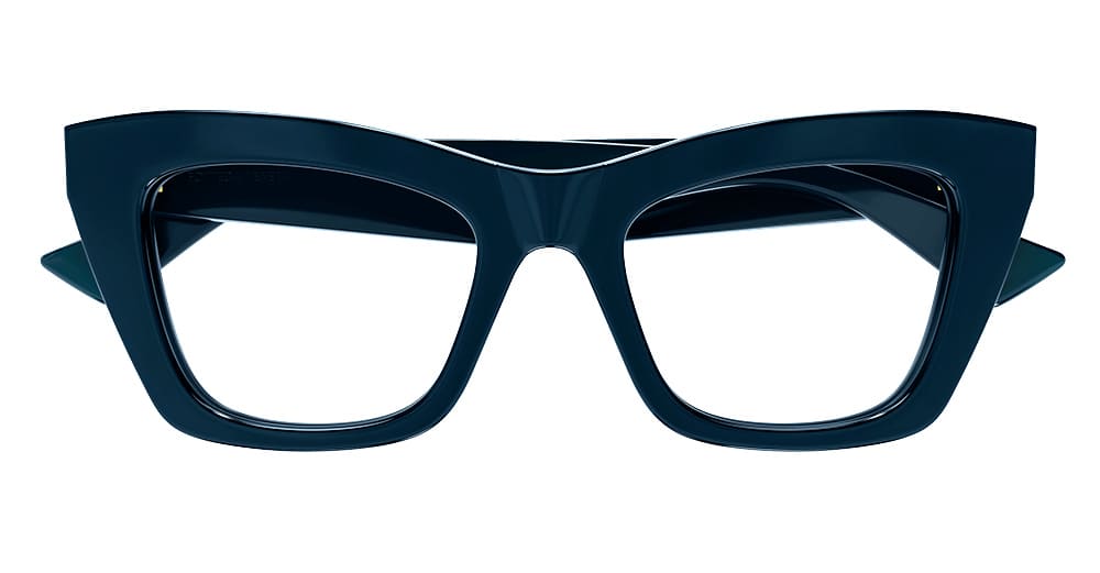 Ottica Mondello Roma - Bottega Veneta - BV1215O-006 - BV1215O-001 - BLUE RX - Recycled acetate - shape  - blue - EYEWEAR - EYEGLASSES - Donna,Women - lens  - Made In Italy
