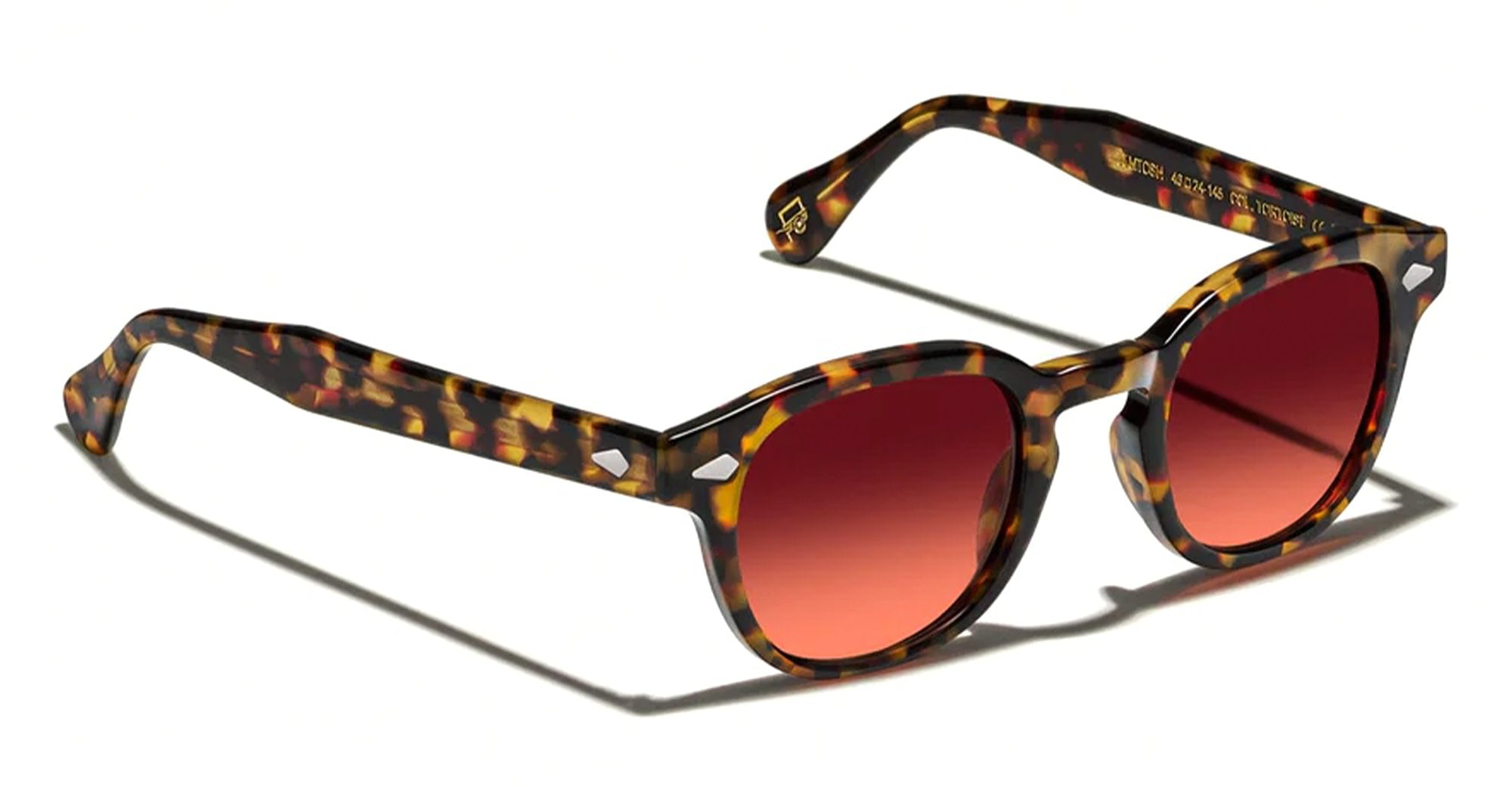 Ottica Mondello Roma - Moscot - OR-LMB2-S46242002-TN - LEMTOSH (46) - TORTOISE / CUSTOM CABERNET LENS - Acetate - shape Classic - Tortoise - EYEWEAR - SUNGLASSES - Unisex,Uomo,Donna,Women,Men - lens red - Made In China