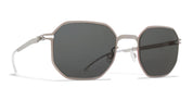 Ottica Mondello Roma - Mykita - 10088164 - ML15 - Matte silver / Red Edges / Leica Grey lens - stainless steel - shape Squared - Silver - EYEWEAR - SUNGLASSES - Unisex,Uomo,Donna,Women,Men - lens Grey - Made In Germany