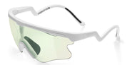 Ottica Mondello Roma - Alba Optics - 8053806717933 - DELTA LEI - WHITE / VZUM F-LENS BTL - Tr90 - shape Mask - White - EYEWEAR - SUNGLASSES - Unisex,Uomo,Donna,Women,Men - lens blue green - Made In Italy