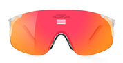 Ottica Mondello Roma - Alba Optics - 8050054518527 - JUMBO - CRYSTAL GLOSSY / VZUM F-LENS FIRE - Tr90 - shape Mask - Crystal - EYEWEAR - SUNGLASSES - Unisex,Uomo,Donna,Women,Men - lens red - Made In Italy