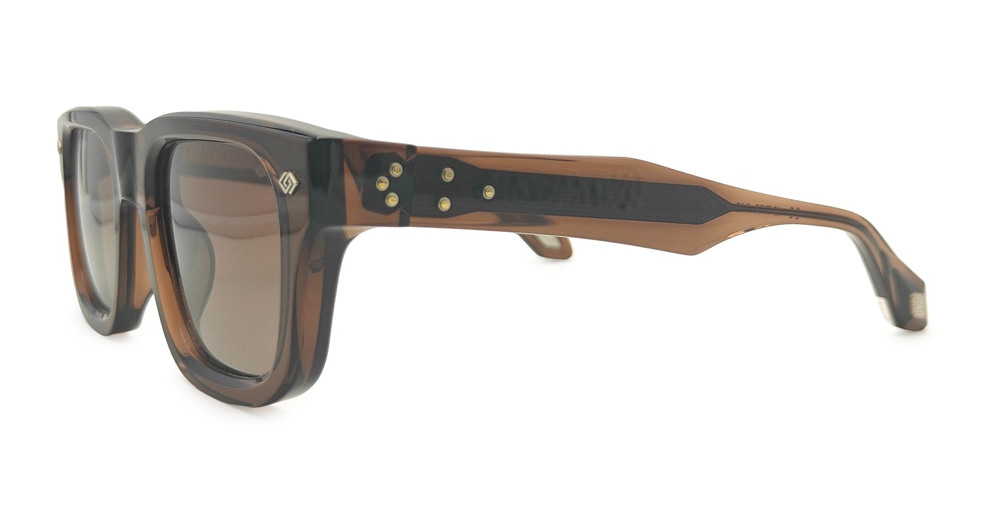 Ottica Mondello Roma - Daizo - A-S001e-TB1-BG01 - PETE - TRANSLUCENT BROWN / BROWN GRADIENT LENS - Acetate - shape  - brown - EYEWEAR - SUNGLASSES - Unisex,Uomo,Donna,Women,Men - lens  - Made In Japan