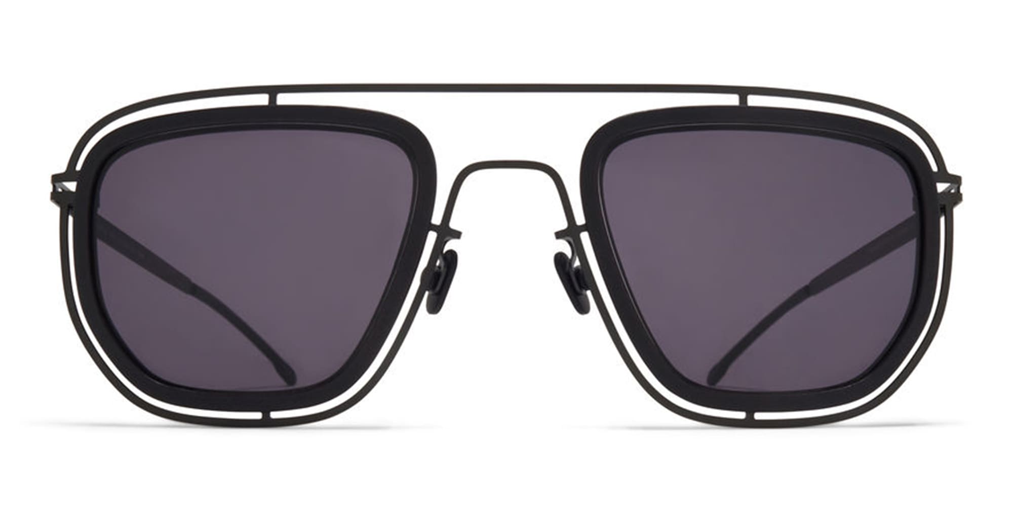 Ottica Mondello Roma - Mykita - 10086149 - FERLO - MH6 PITCH BLACK - stainless steel - shape  - Black - EYEWEAR - SUNGLASSES - Donna,Women - lens  - Made In Germany