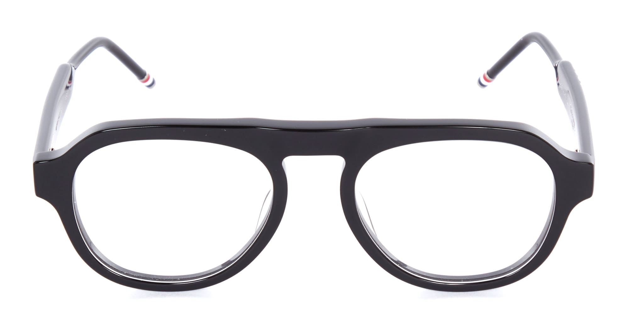 Ottica Mondello Roma - Thom Browne - UEO416A-G0002-001-52 - OVAL - BLACK RX - Acetate - shape Oval - Black - EYEWEAR - EYEGLASSES - Unisex,Uomo,Donna,Women,Men - lens Clear - Made In Japan