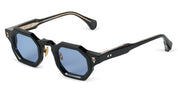 Ottica Mondello Roma - T HENRI - BAA011 - BIRDCAGE - AURELIAN - Acetate - shape Squared - Black - EYEWEAR - SUNGLASSES - Unisex,Uomo,Donna,Women,Men - lens Blue - Made In Japan