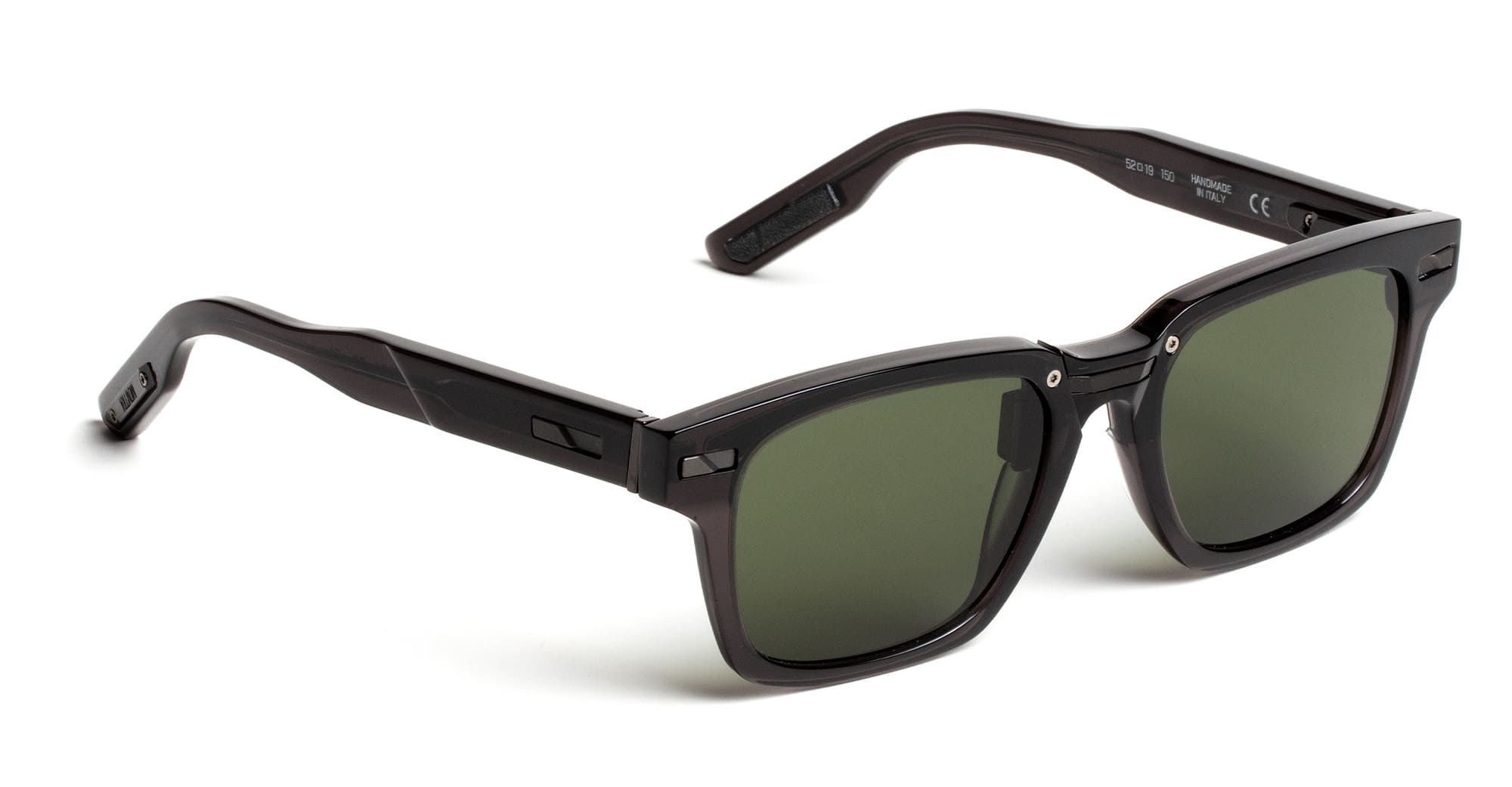  Green Lens - Acetate - shape Rectangular - Black - EYEWEAR - SUNGLASSES - Uomo,Men - lens Green - Made In Italy