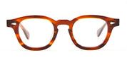 Ottica Mondello Roma - Julius Tart - JTPL-102G - AR 46X24 - AMBER RX - Acetate - shape Panto - Havana - EYEWEAR - EYEGLASSES - Unisex,Uomo,Donna,Women,Men - lens Clear - Made In Japan
