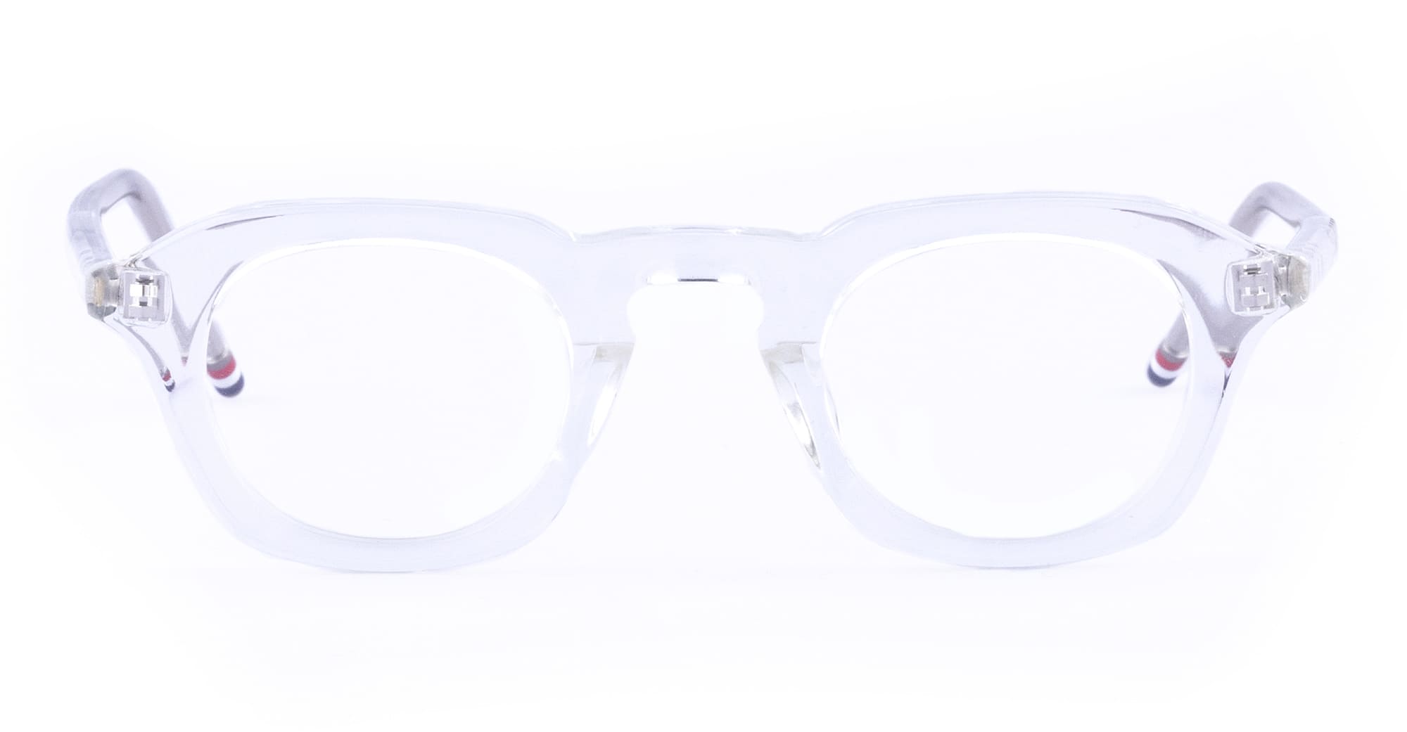 Ottica Mondello Roma - Thom Browne - UEO414A-G0002-000-39 - OVAL - TRANSPARENT RX - Acetate - shape Oval - transparent - EYEWEAR - EYEGLASSES - Uomo,Men - lens Clear - Made In Japan