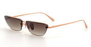 Ottica Mondello Roma - LINDA FARROW - LFL1513C3SUN - CLEO - ROSE GOLD - Titanium - shape Cat-eye - rose gold - EYEWEAR - SUNGLASSES - Donna,Women - lens Gradient brown - Made In Japan