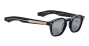 Ottica Mondello Roma - Jacques Marie Mage - JMMZPX-K43 - ZEPHIRIN 47 - GRIFFIN - Acetate - shape Squared - Black - EYEWEAR - SUNGLASSES - Unisex,Uomo,Donna,Women,Men - lens Grey - Made In Japan