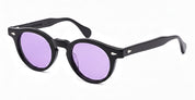 Ottica Mondello Roma - Julius Tart - JTPL-021A-2B-TR-PURPLE - HAROLD 43/23 - BLACK / PURPLE LENS - Acetate - shape Panto - Black - EYEWEAR - SUNGLASSES - Unisex,Uomo,Donna,Women,Men - lens purple - Made In Japan