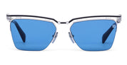 Ottica Mondello Roma - Balmain - BPS-190B-57 - TRIOMPHE II - SILVER / BLACK HAVANA - Acetate, titanium - shape Cat-eye - silver, black tortoise - EYEWEAR - SUNGLASSES - Unisex,Uomo,Donna,Women,Men - lens Blue - Made In Japan