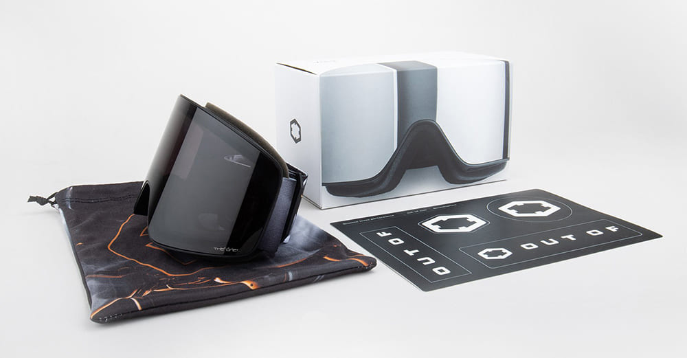Ottica Mondello Roma - Out Of - XG109111 - VOID - BUBBLES / THE ONE NERO LENS - nylon - shape Mask - black, white - EYEWEAR - GOGGLES - Unisex,Uomo,Donna,Women,Men - lens Black - Made In Italy