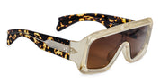 Ottica Mondello Roma - Jacques Marie Mage - JMMMK-03 - PAUSA - DUN - Acetate - shape Mask - Havana - EYEWEAR - SUNGLASSES - Unisex,Uomo,Donna,Women,Men - lens Brown - Made In Italy