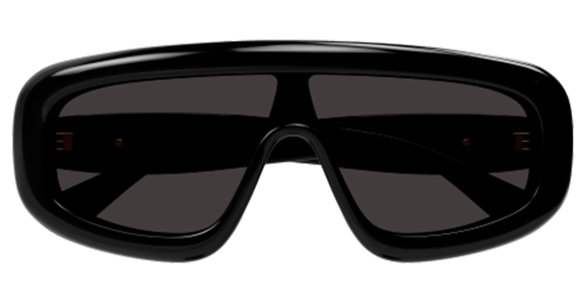 Ottica Mondello Roma - Bottega Veneta - BV1281S-001 - BV1281S-001 - BLACK - Acetate - shape Mask - Black - EYEWEAR - SUNGLASSES - Unisex,Uomo,Donna,Women,Men - lens Grey - Made In Japan