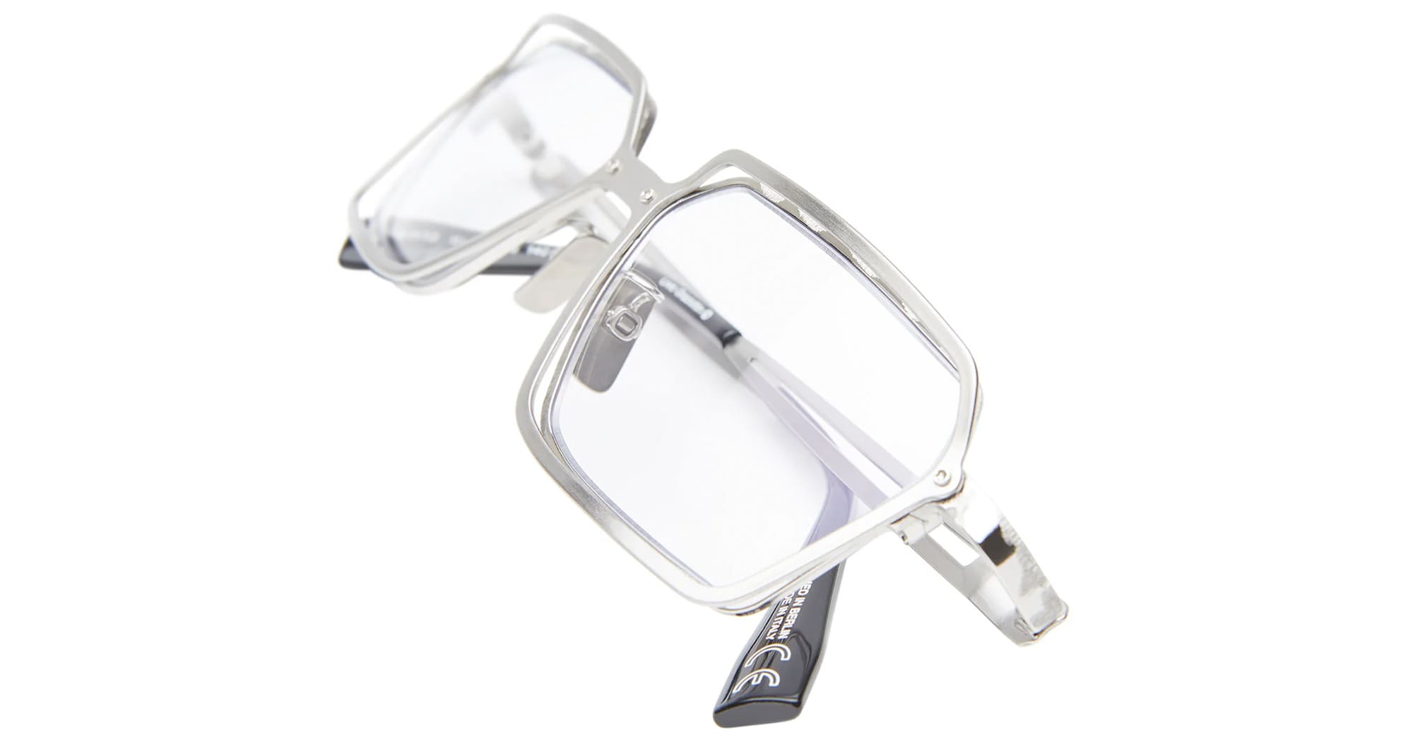 Ottica Mondello Roma - Kuboraum - KROH15SI000000OP - MASK H15 - SILVER RX - Metal - shape Squared - Silver - EYEWEAR - EYEGLASSES - Unisex,Uomo,Donna,Women,Men - lens Clear - Made In Italy