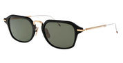 Ottica Mondello Roma - Thom Browne - UES423A-G0003-001-52 - RECTANGULAR - BLACK / GOLD - Acetate - shape Rectangular - Black - EYEWEAR - SUNGLASSES - Uomo,Men - lens Green - Made In Japan