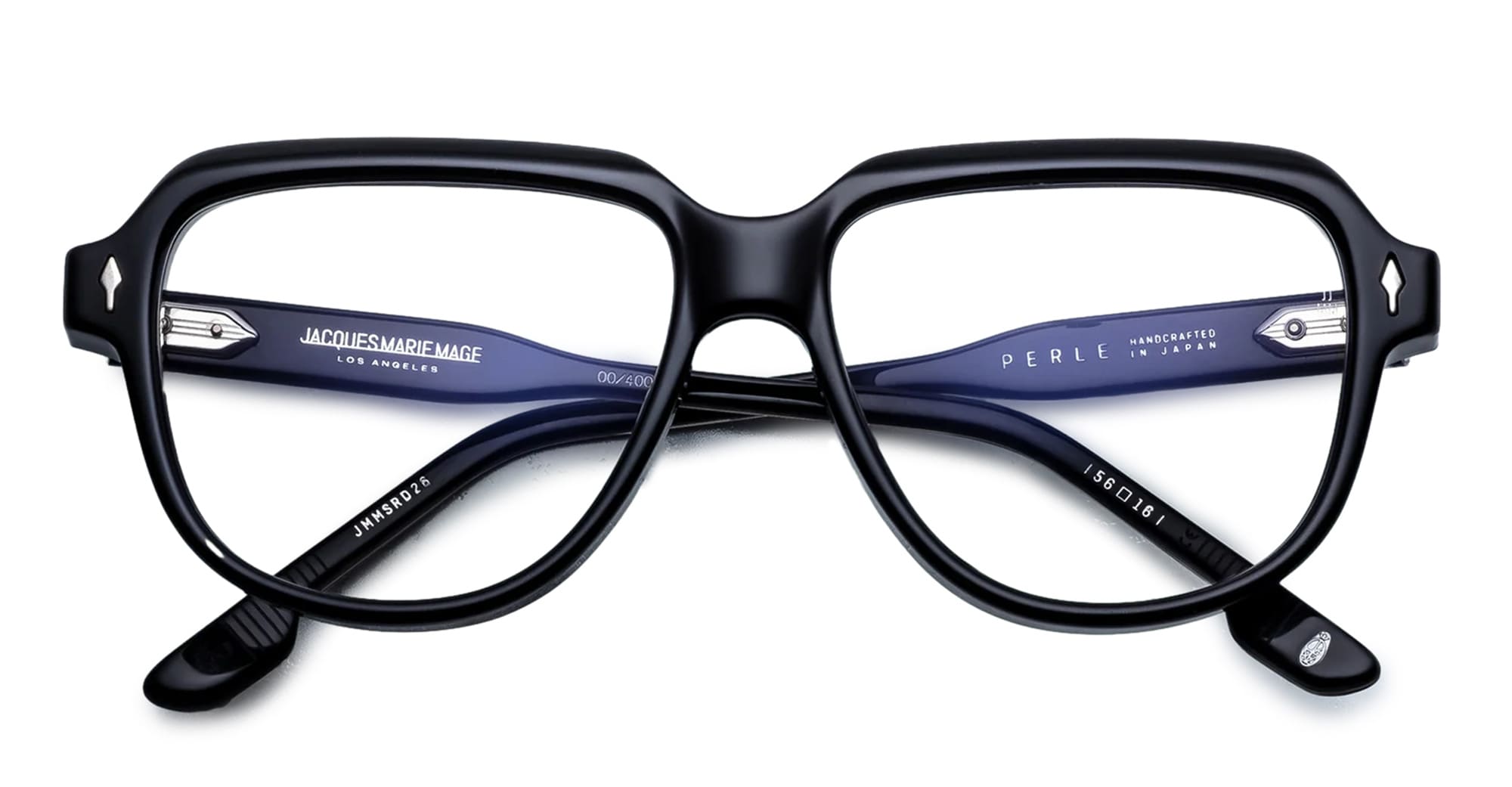 Ottica Mondello Roma - Jacques Marie Mage - JMMSRD-26 - PERLE - SHADOW RX - Acetate - shape Round - Black - EYEWEAR - EYEGLASSES - Unisex,Uomo,Donna,Women,Men - lens Clear - Made In Japan