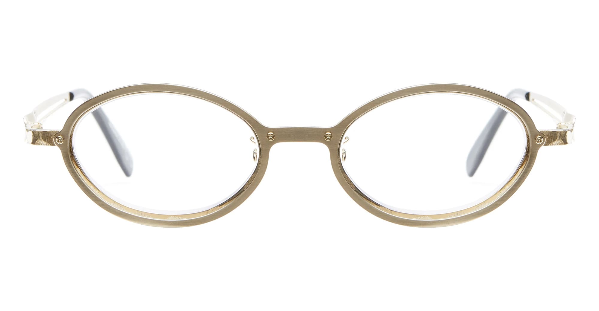 Ottica Mondello Roma - Kuboraum - KROH18GD000000OP - MASK H18 - GOLD RX - Metal - shape Oval - Gold - EYEWEAR - EYEGLASSES - Unisex,Uomo,Donna,Women,Men - lens Clear - Made In Italy