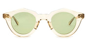 Ottica Mondello Roma - Max Pittion - MXPL-018G - VOILA 44  - DUSTY CHAMPAGNE / GREEN LENS - Acetate - shape Round - Champagne - EYEWEAR - SUNGLASSES - Unisex,Uomo,Donna,Women,Men - lens Green - Made In Japan