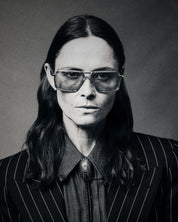 Ottica Mondello Roma - Jacques Marie Mage - JMMGTR-17J - GT-R - ATLANTIC - titanium, acetate - shape Navigator - Silver - EYEWEAR - SUNGLASSES - Unisex,Uomo,Donna,Women,Men - lens Gradient blue - Made In Japan