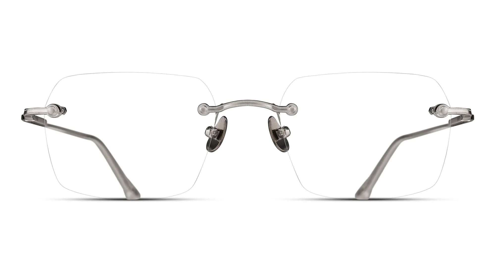 Ottica Mondello Roma - Matsuda - M5008.RX.BS.51 - M5008 - BRUSHED SILVER RX - Titanium - shape Squared - Silver - EYEWEAR - EYEGLASSES - Unisex,Uomo,Donna,Women,Men - lens Clear - Made In Japan