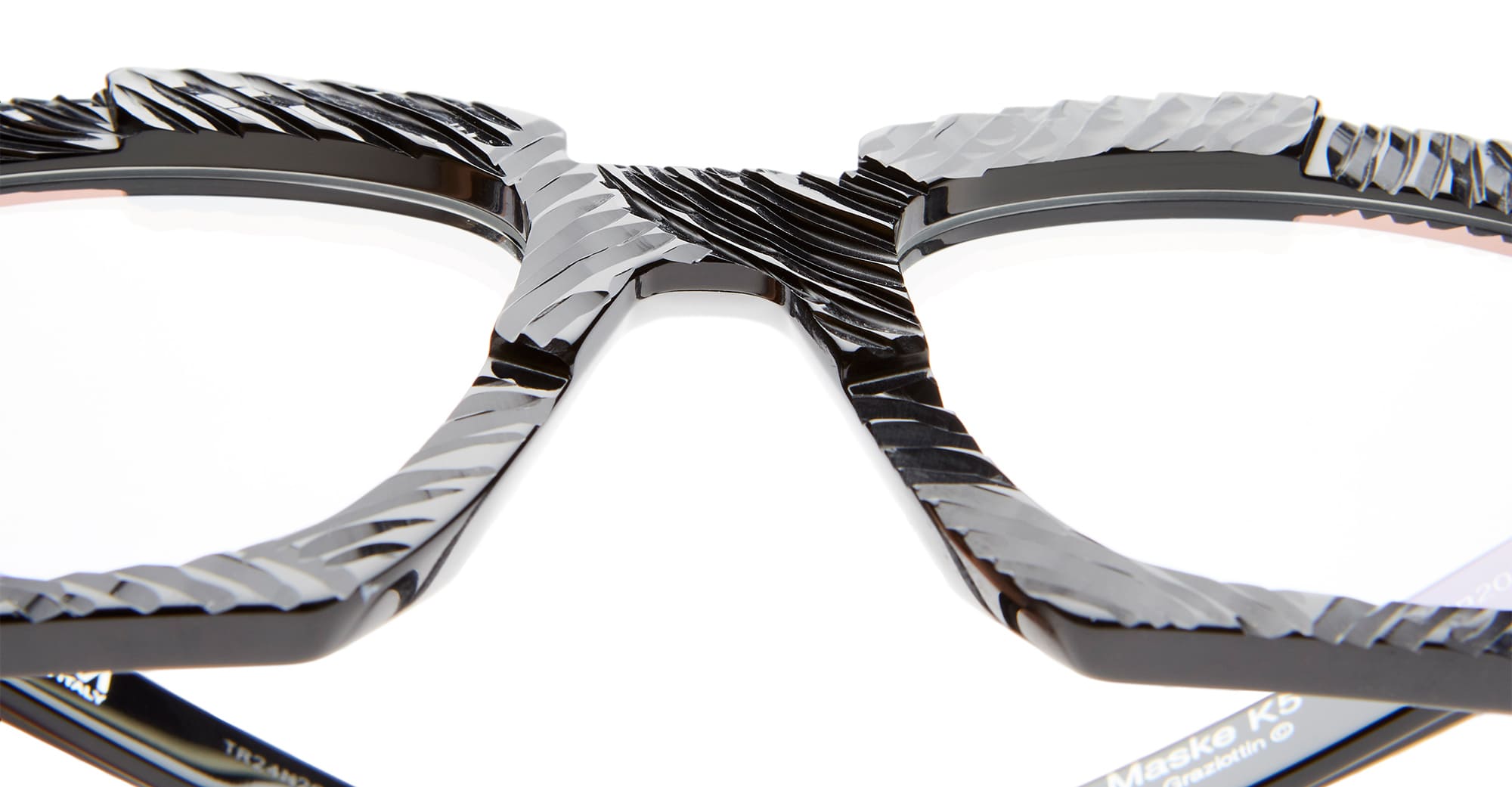 Ottica Mondello Roma - Kuboraum - KRO0K5BSP00000OP - MASK K5 - BSP TITLTED ARC RX  - Acetate - shape  - Black - EYEWEAR - EYEGLASSES - Uomo,Men - lens Clear - Made In Italy