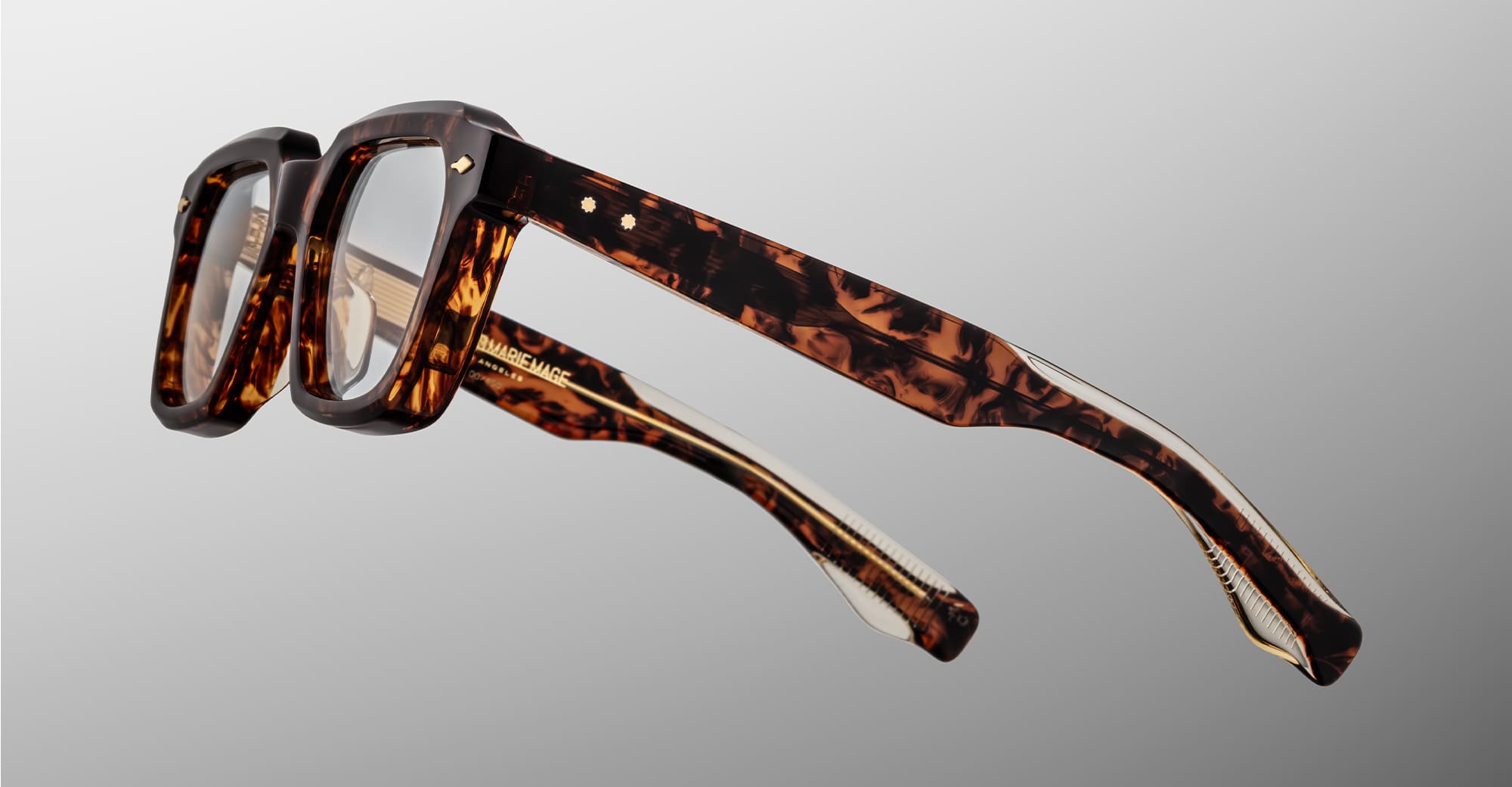 Ottica Mondello Roma - Jacques Marie Mage - JMMPTRX-5C - TOMLIN - ARGYLE RX - Acetate - shape Squared - Tortoise - EYEWEAR - EYEGLASSES - Unisex,Uomo,Donna,Women,Men - lens Clear - Made In Japan