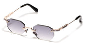 Ottica Mondello Roma - John Dalia - CURTIS-C419 - CURTIS - C419 Rose Gold - stainless steel - shape Hexagonal - rose gold - EYEWEAR - SUNGLASSES - Unisex,Uomo,Donna,Women,Men - lens Gradient grey - Made In France