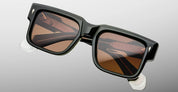 Ottica Mondello Roma - Jacques Marie Mage - JMMHE-18L - HEMMINGS - BORNEO - Acetate - shape Rectangular - green - EYEWEAR - SUNGLASSES - Unisex,Uomo,Donna,Women,Men - lens orange - Made In Japan
