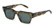 Ottica Mondello Roma - Akoni - AKS-100G-50 - COLUMBA - GREEN SWIRL / 12K GOLD - Acetate - shape Squared - green, gold - EYEWEAR - SUNGLASSES - Unisex,Uomo,Donna,Women,Men - lens Green - Made In Japan