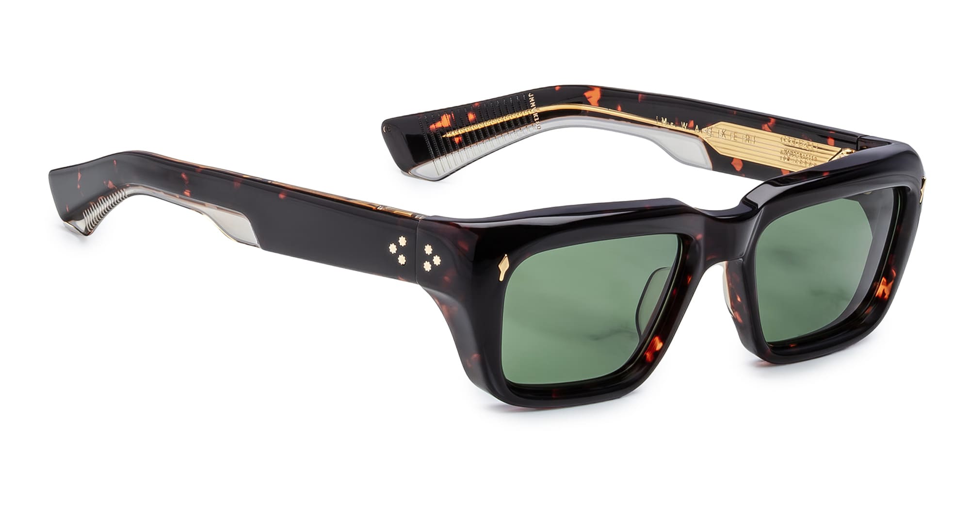 Ottica Mondello Roma - Jacques Marie Mage - JMMWK-18Q - WALKER - ETNA - Acetate - shape Rectangular - Havana - EYEWEAR - SUNGLASSES - Unisex,Uomo,Donna,Women,Men - lens Green - Made In Japan