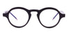 Ottica Mondello Roma - Thom Browne - UEO926A-G0002-001-47 - ROUND - BLACK RX - Acetate - shape Round - Black - EYEWEAR - EYEGLASSES - Uomo,Men - lens Clear - Made In Japan