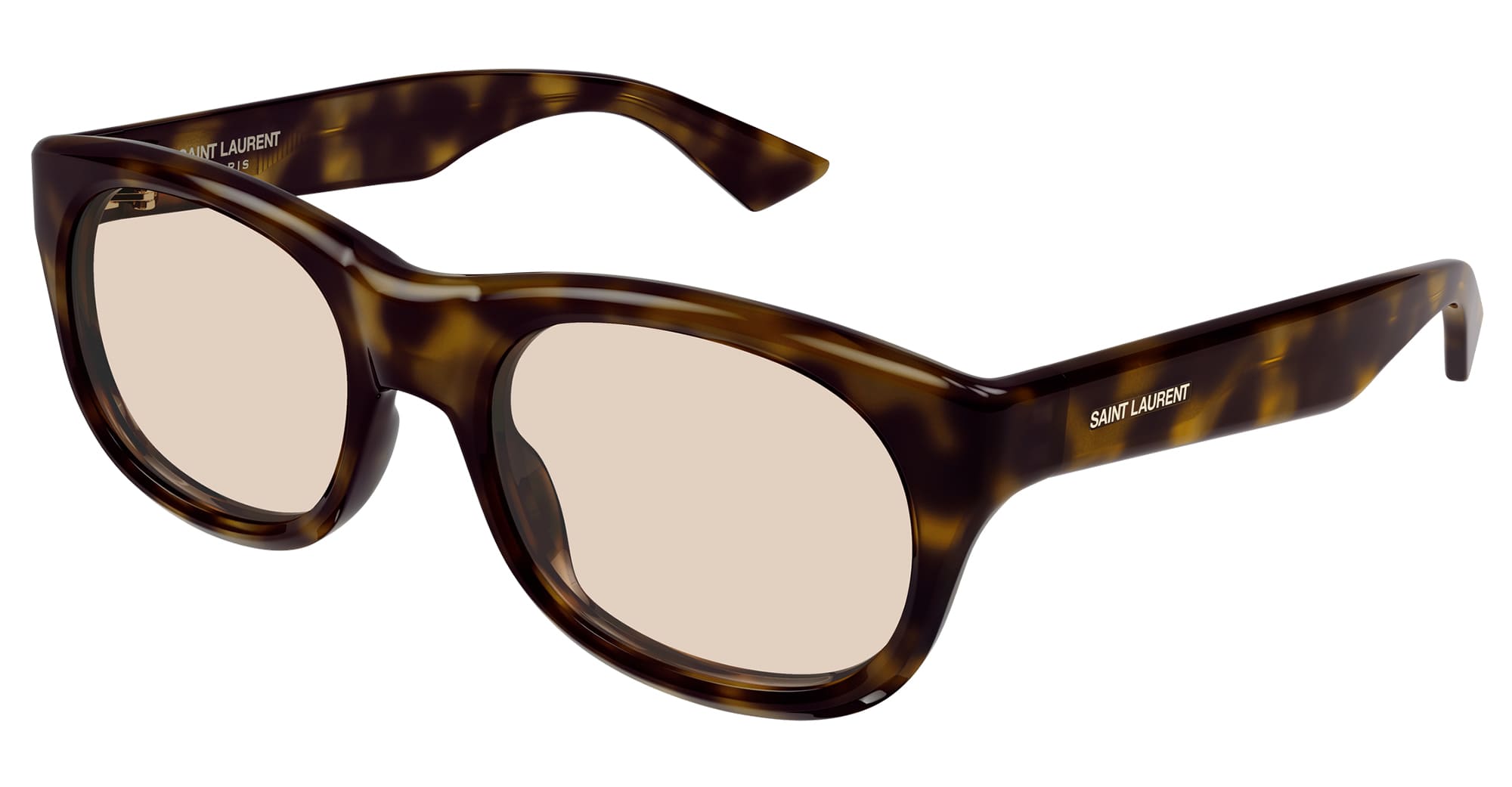 Ottica Mondello Roma - Saint Laurent - SL 815 ROMY-009 - SL 815 ROMY-009 - HAVANA - Acetate - shape Round - Havana - EYEWEAR - SUNGLASSES - Donna,Women - lens yellow - Made In Italy