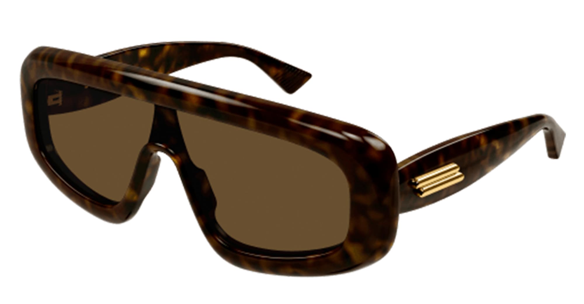 Ottica Mondello Roma - Bottega Veneta - BV1281S-002 - BV1281S-002 - HAVANA - Acetate - shape Mask - Havana - EYEWEAR - SUNGLASSES - Unisex,Uomo,Donna,Women,Men - lens Brown - Made In Japan