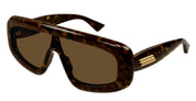 Ottica Mondello Roma - Bottega Veneta - BV1281S-002 - BV1281S-002 - HAVANA - Acetate - shape Mask - Havana - EYEWEAR - SUNGLASSES - Unisex,Uomo,Donna,Women,Men - lens Brown - Made In Japan