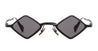 Ottica Mondello Roma - Kuboraum - KRSZ14BM0000002Y - MASK Z14 - BLACK MATT - metal, acetate - shape   - Black - EYEWEAR - SUNGLASSES - Uomo,Men - lens dark grey - Made In Italy
