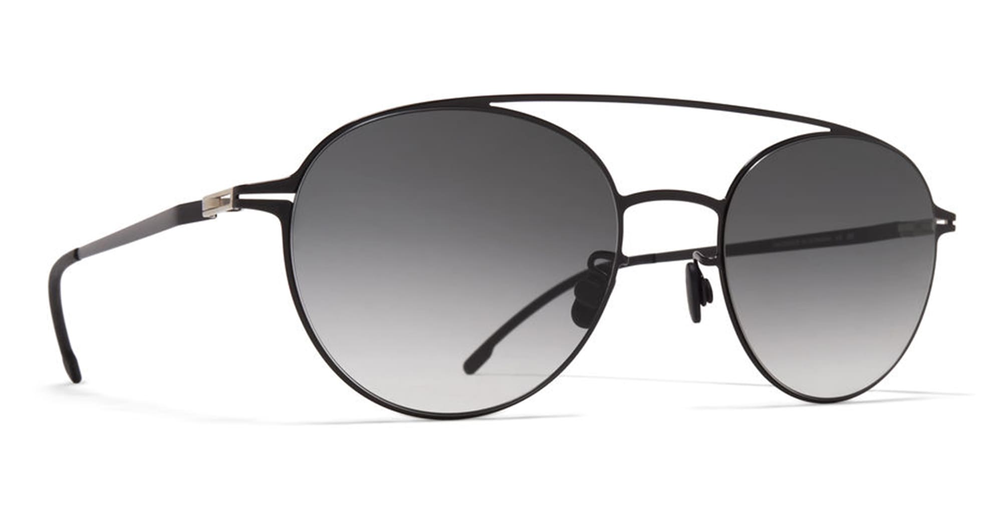 Ottica Mondello Roma - Mykita - 10091681 - REVA - Pow13 Black - stainless steel - shape Aviator - Black - EYEWEAR - SUNGLASSES - Unisex,Uomo,Donna,Women,Men - lens Gradient grey - Made In Germany
