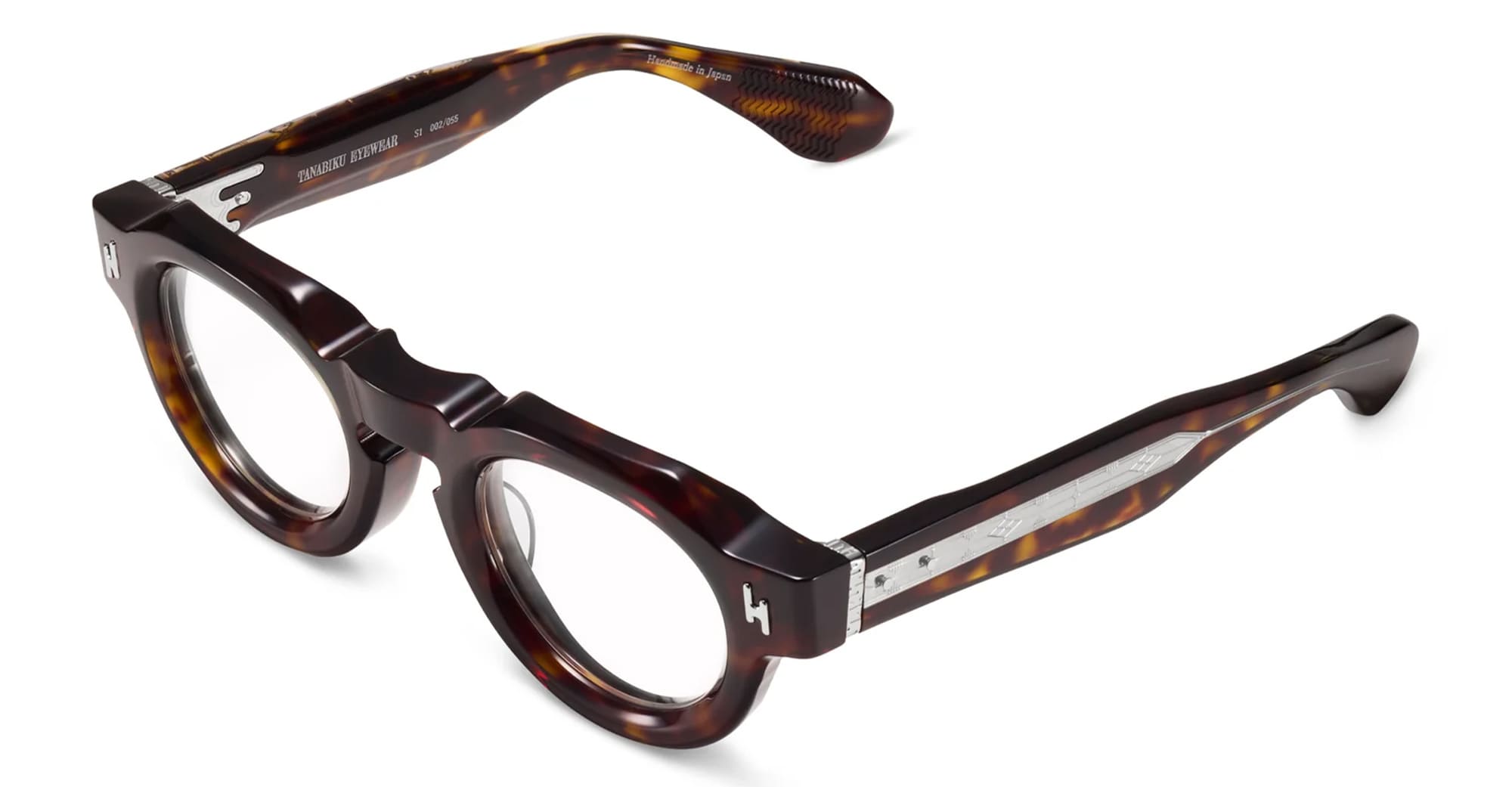 Ottica Mondello Roma - Tanabiku - DT-01T - SAKURA - TORTOISE - Acetate - shape Panto - Tortoise - EYEWEAR - EYEGLASSES - Unisex,Uomo,Donna,Women,Men - lens Clear - Made In Japan