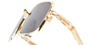 Ottica Mondello Roma - Kuboraum - KRSZ18GB0000002Y - MASK Z18 - GOLD / BLACK - metal, acetate - shape Rectangular - Gold - EYEWEAR - SUNGLASSES - Unisex,Uomo,Donna,Women,Men - lens Grey - Made In Italy