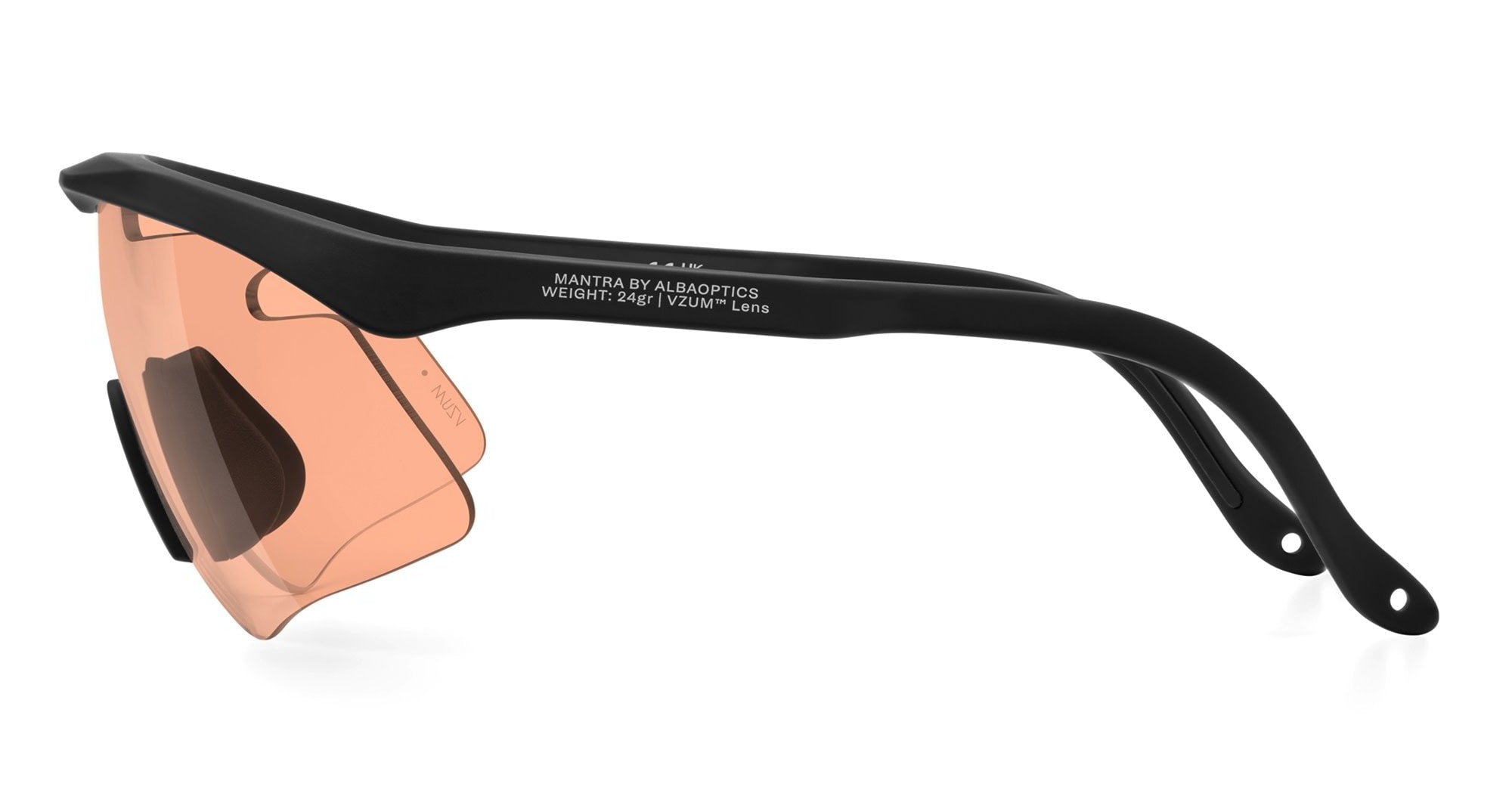 Ottica Mondello Roma - Alba Optics - 8050054518701 - MANTRA - BLACK / VZUM SALMON - Tr90 - shape Mask - Black - EYEWEAR - SUNGLASSES - Unisex,Uomo,Donna,Women,Men - lens Pink - Made In Italy