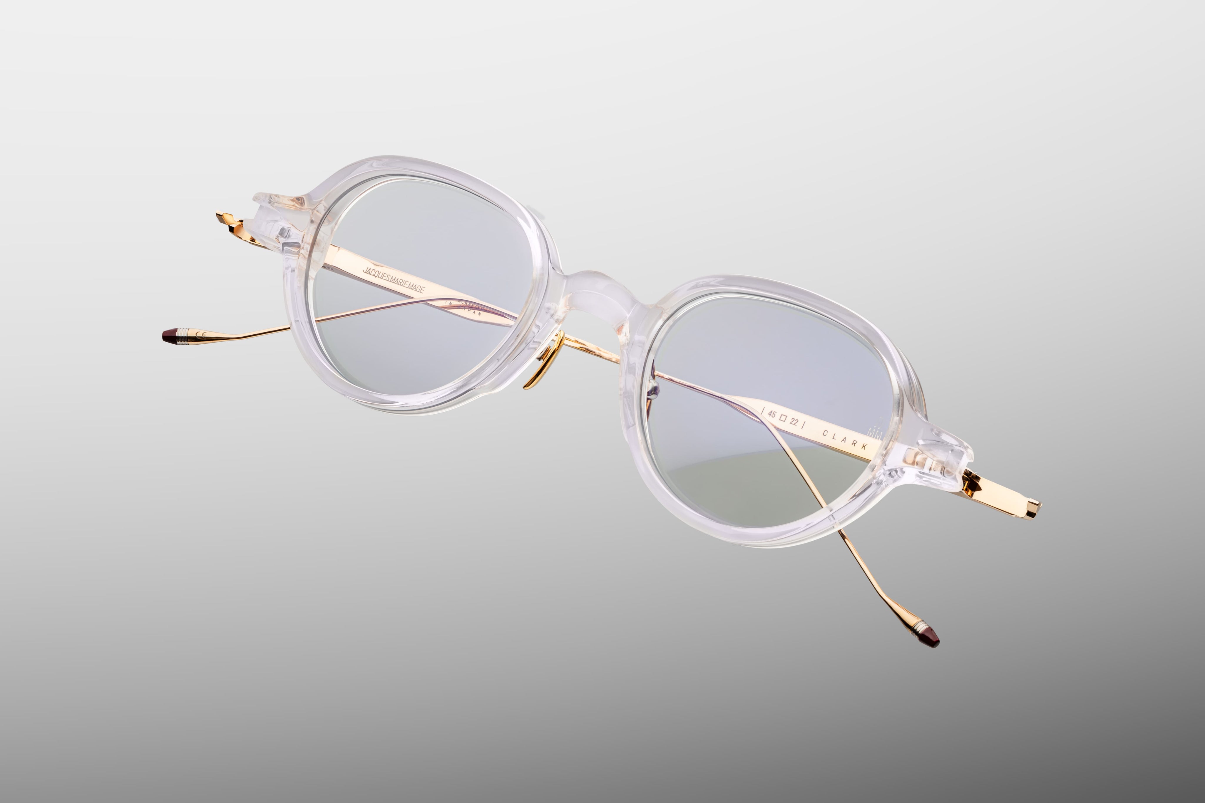Ottica Mondello Roma - Jacques Marie Mage - JMMCRVRX-5E - CLARK VU - CAMEO RX - Acetate, titanium - shape Round - pink - EYEWEAR - EYEGLASSES - Unisex,Uomo,Donna,Women,Men - lens Clear - Made In Japan