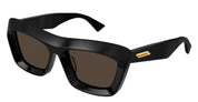 Ottica Mondello Roma - Bottega Veneta - BV1283S-001 - BV1283S-001 - BLACK - Acetate - shape Squared - Black - EYEWEAR - SUNGLASSES - Donna,Women - lens Grey - Made In Japan