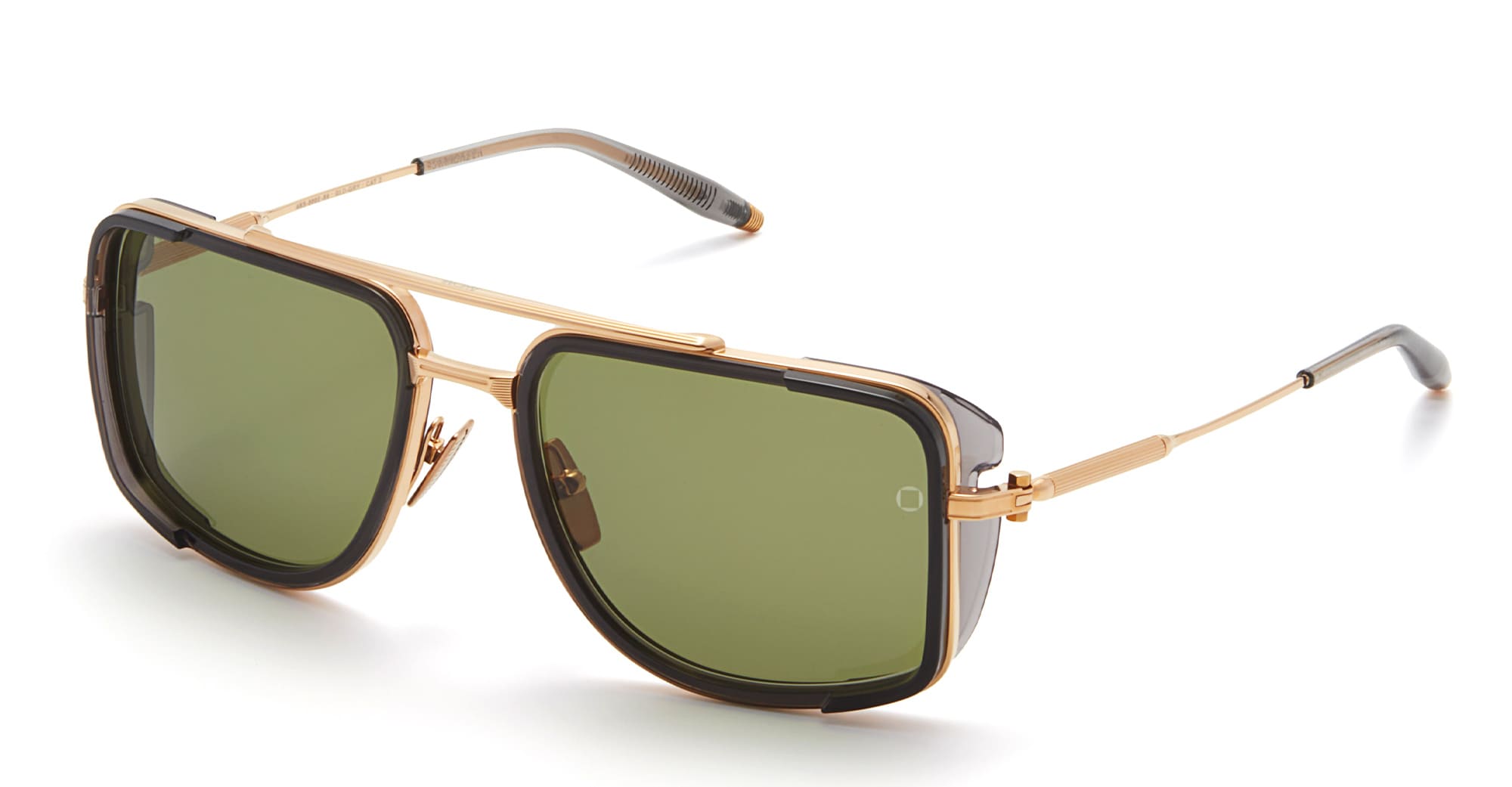 Ottica Mondello Roma - Akoni - AKS-500E-59 - STARGAZER - GOLD / DARK GREY CRYSTAL - Acetate, titanium - shape  - gold, grey - EYEWEAR - SUNGLASSES - Uomo,Men - lens  - Made In Japan