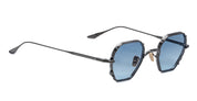 Ottica Mondello Roma - Jacques Marie Mage - JMMRMT-2K - VERLAINE - ANTIQUE SILVER - Titanium - shape Octagonal - Silver - EYEWEAR - SUNGLASSES - Unisex,Uomo,Donna,Women,Men - lens Blue - Made In Japan