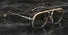 Ottica Mondello Roma - Jacques Marie Mage - JMMLB-16M - LAST FRONTIER VI - LABARGE - APIS - Titanium - shape Aviator - gold, silver - EYEWEAR - SUNGLASSES - Uomo,Men - lens Gradient grey - Made In Japan