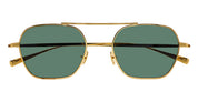 Ottica Mondello Roma - Eyevan - STRIPES-52-YG-C.GRN - STRIPES - YELLOW GOLD / GREEN LENS - Titanium - shape Hexagonal - Gold - EYEWEAR - SUNGLASSES - Unisex,Uomo,Donna,Women,Men - lens Green - Made In Japan